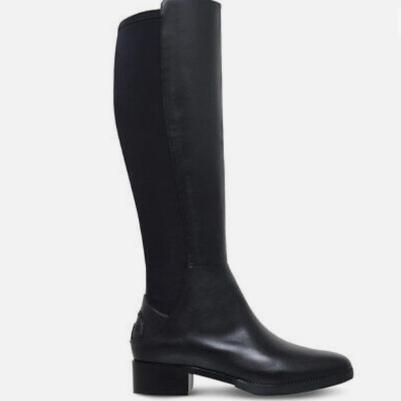 Tory Burch Caitlin Stretch Leather Boot in Black - Size 8.5 - Picture 2 of 9
